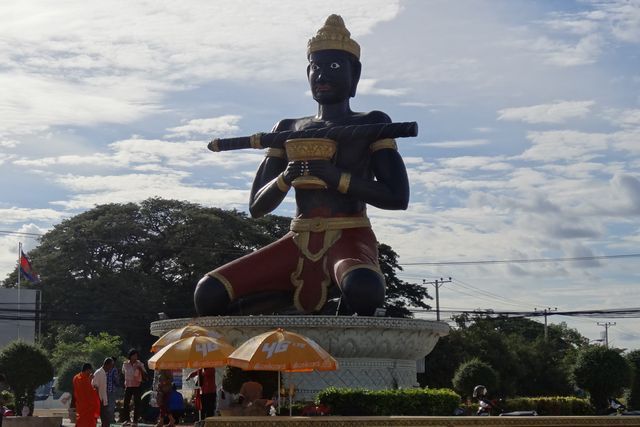 Rond point à Battambang