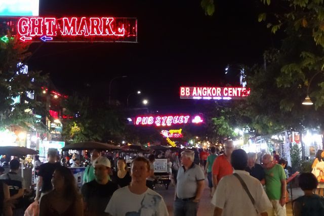 Pub street à Siam reap