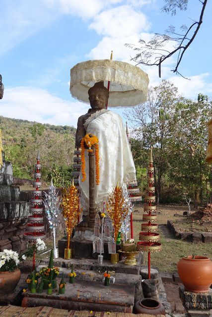 Bouddha à Wat Phou 
