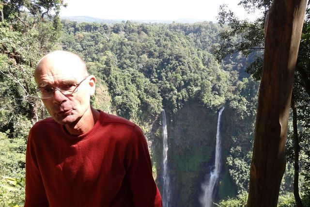 Moi aux chutes de Tad Fane, prés de Paksong