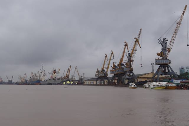 Une vue du port de hai Phong