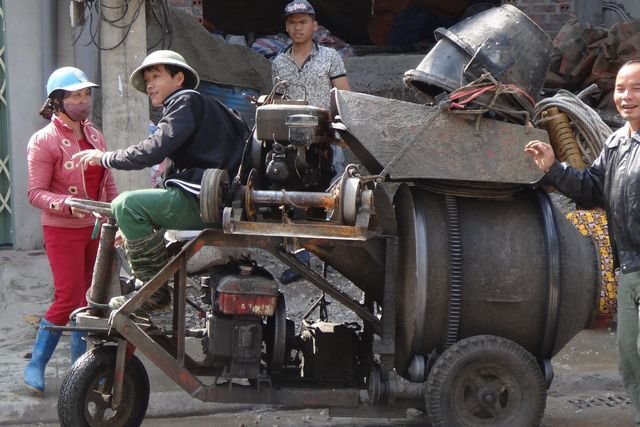 Mini bétonnière ambulante vietnamienne