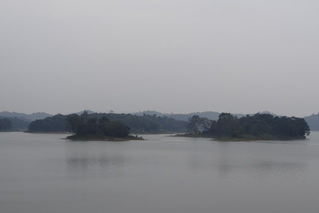 Vue du lac à Ben En