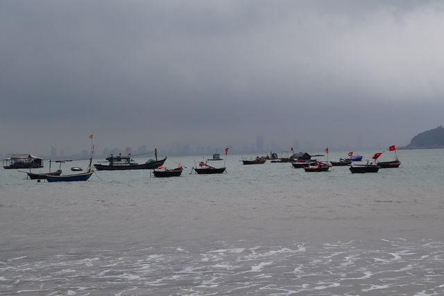 Barques sur la mer