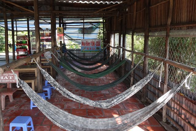 Hamac dans restaurant à Ca Mau