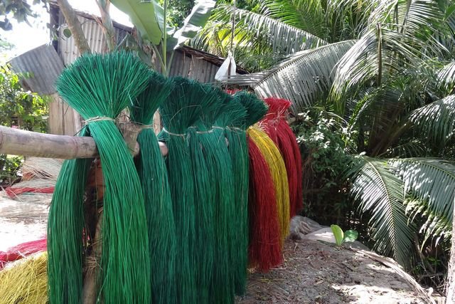Séchage fibres pour la fabrication de nattes